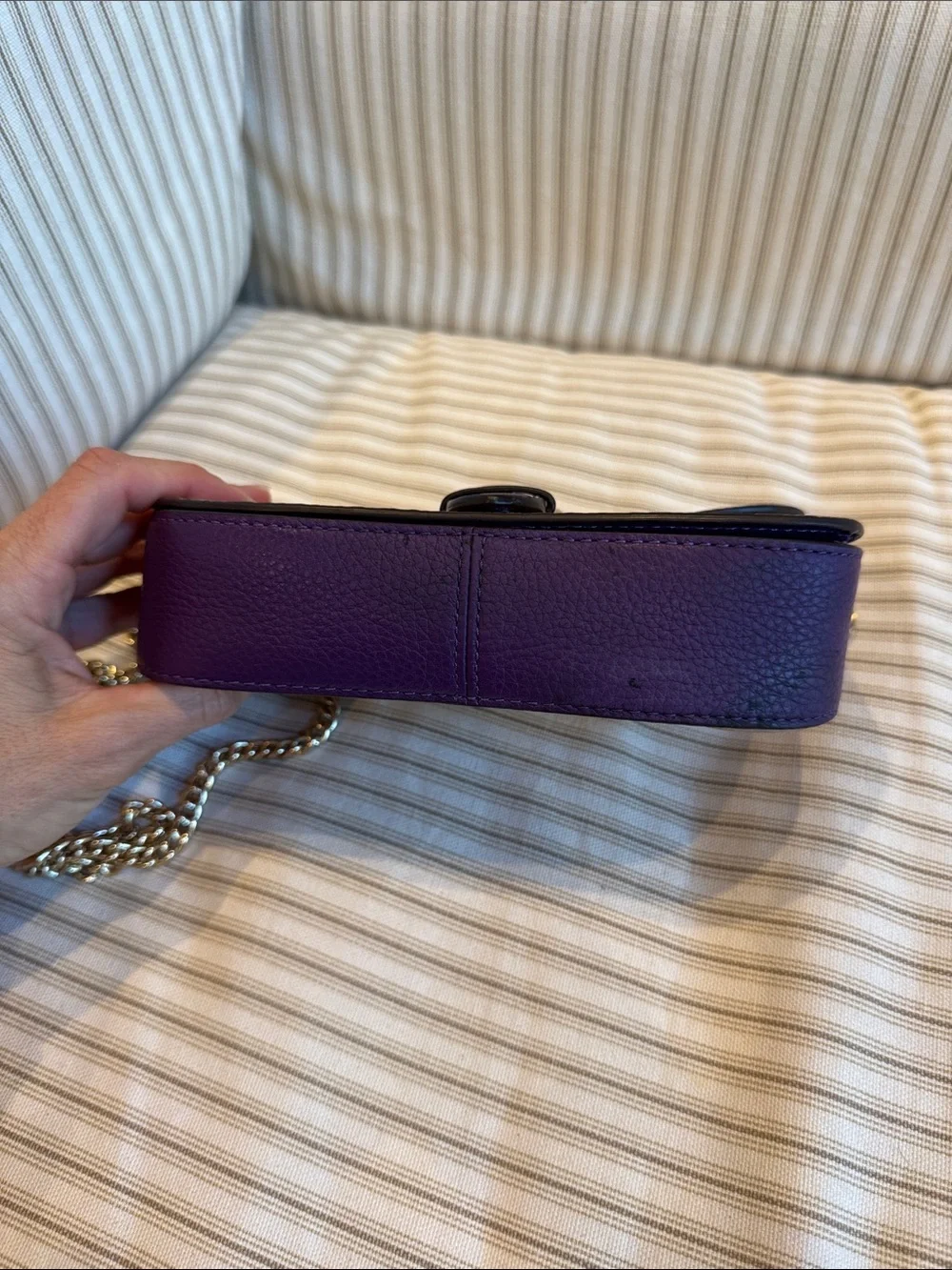 Coach Kleo colorblock buckle crossbody bag purse metal chain